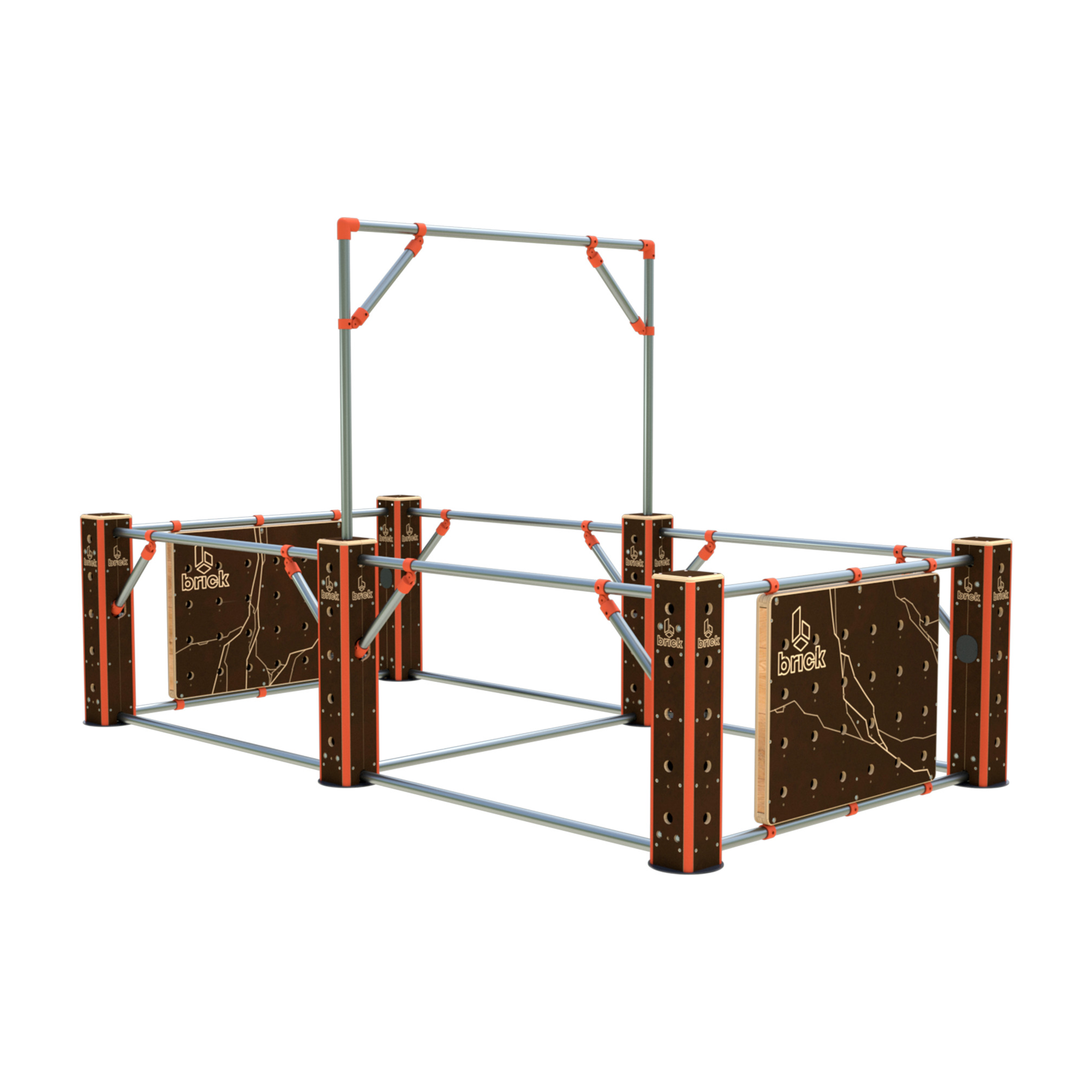 Brick M Pipe Structure, ohne Holzteile 200x400x235cm