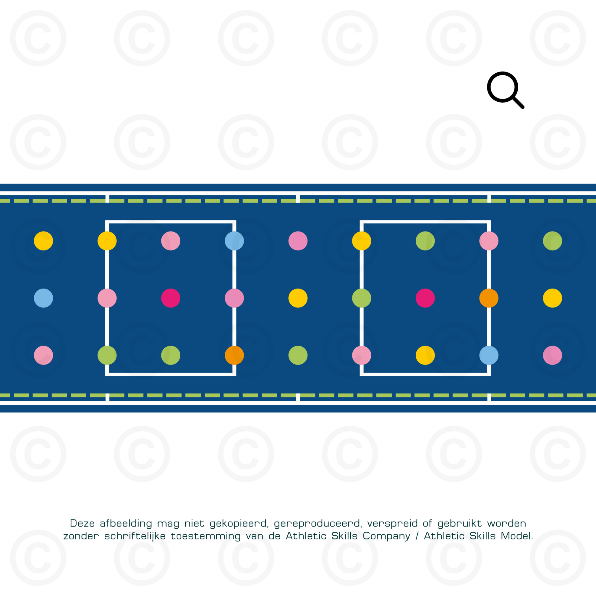 ASM Lange Matte - Dots - 10m, Sandwich Füllung