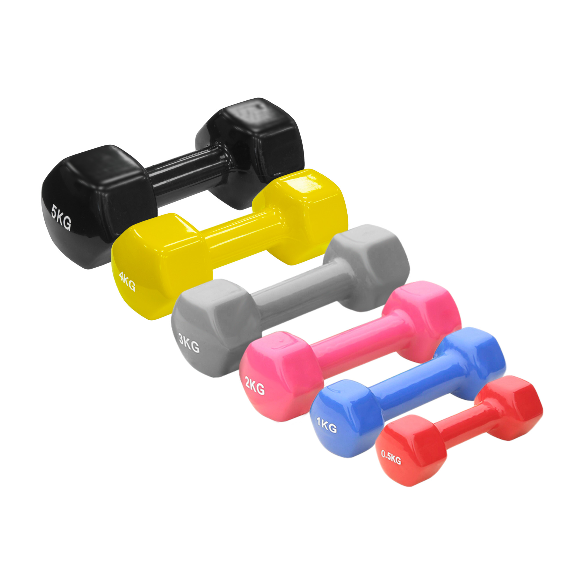 Kurzhantel, 5 kg, 2er-Set