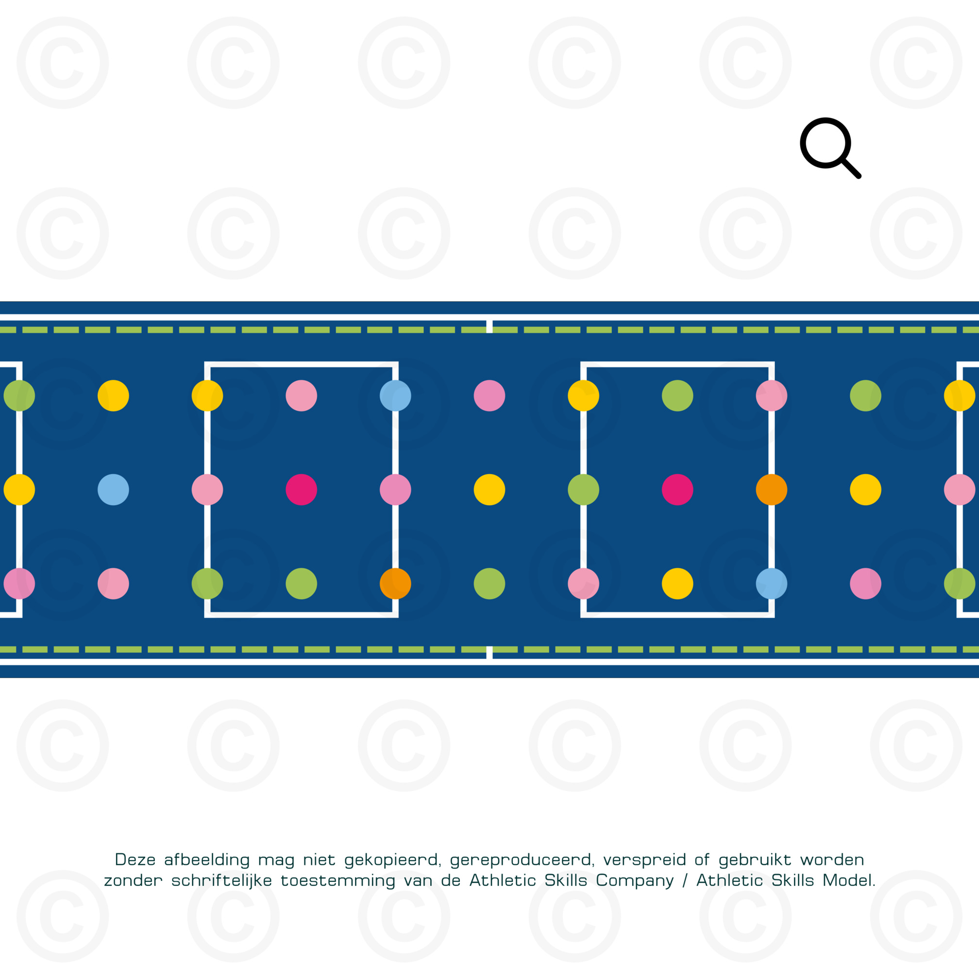 ASM Lange Matte - Dots - 6m, Sandwich Füllung