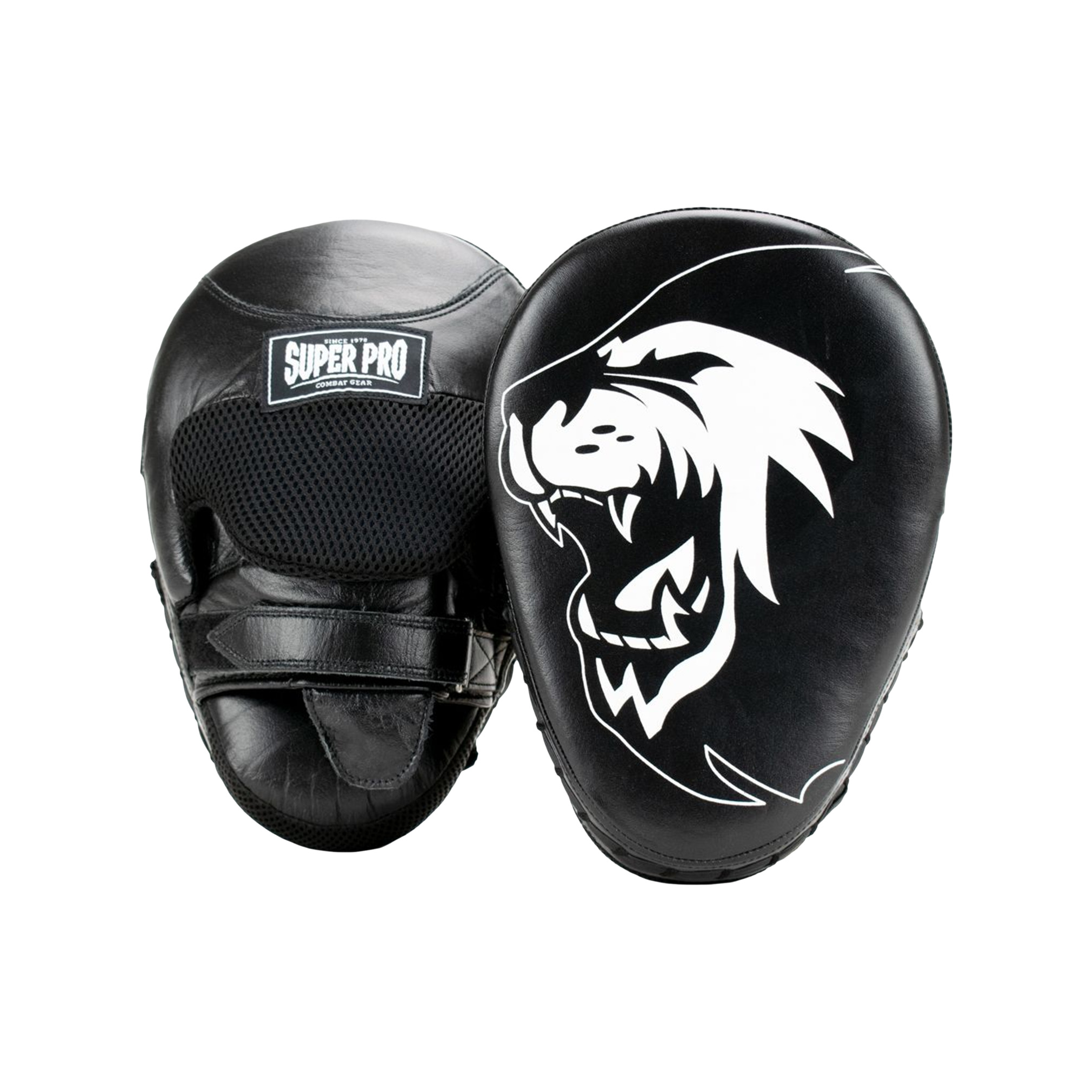 Super Pro Combat Gear Lederne Handpratzen gebogen