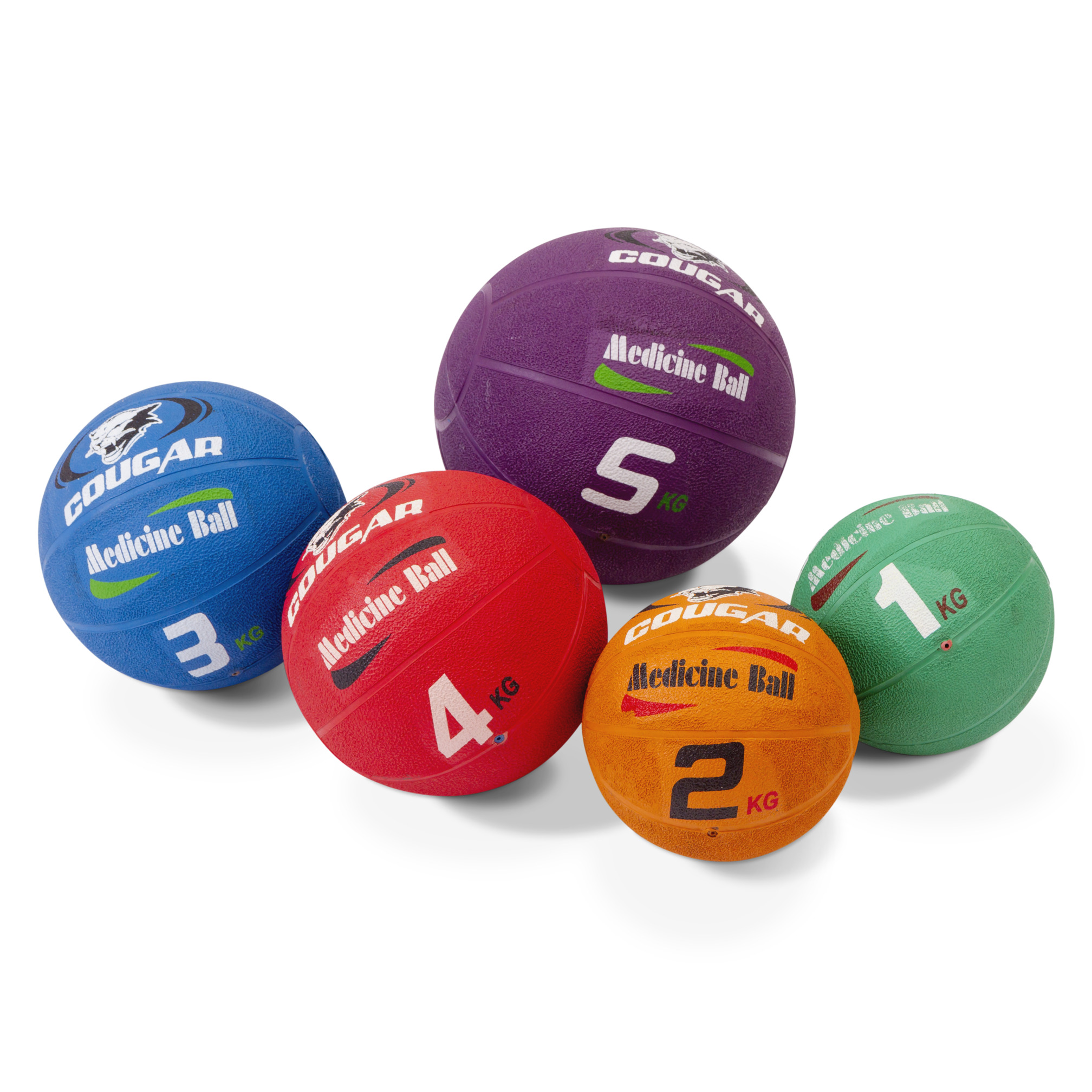Medizinball Gummi, 1 kg, ø 19 cm