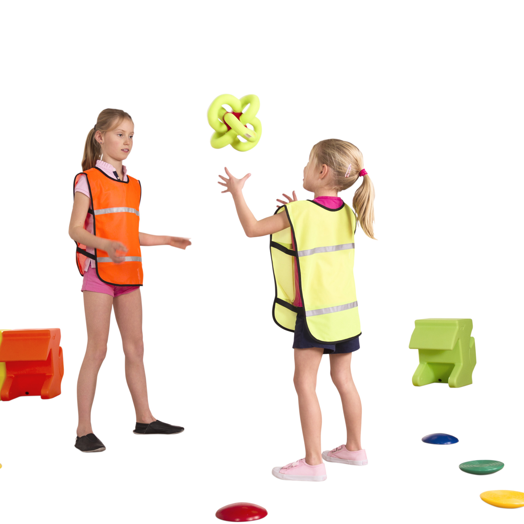 Reflective training bib junior, orange