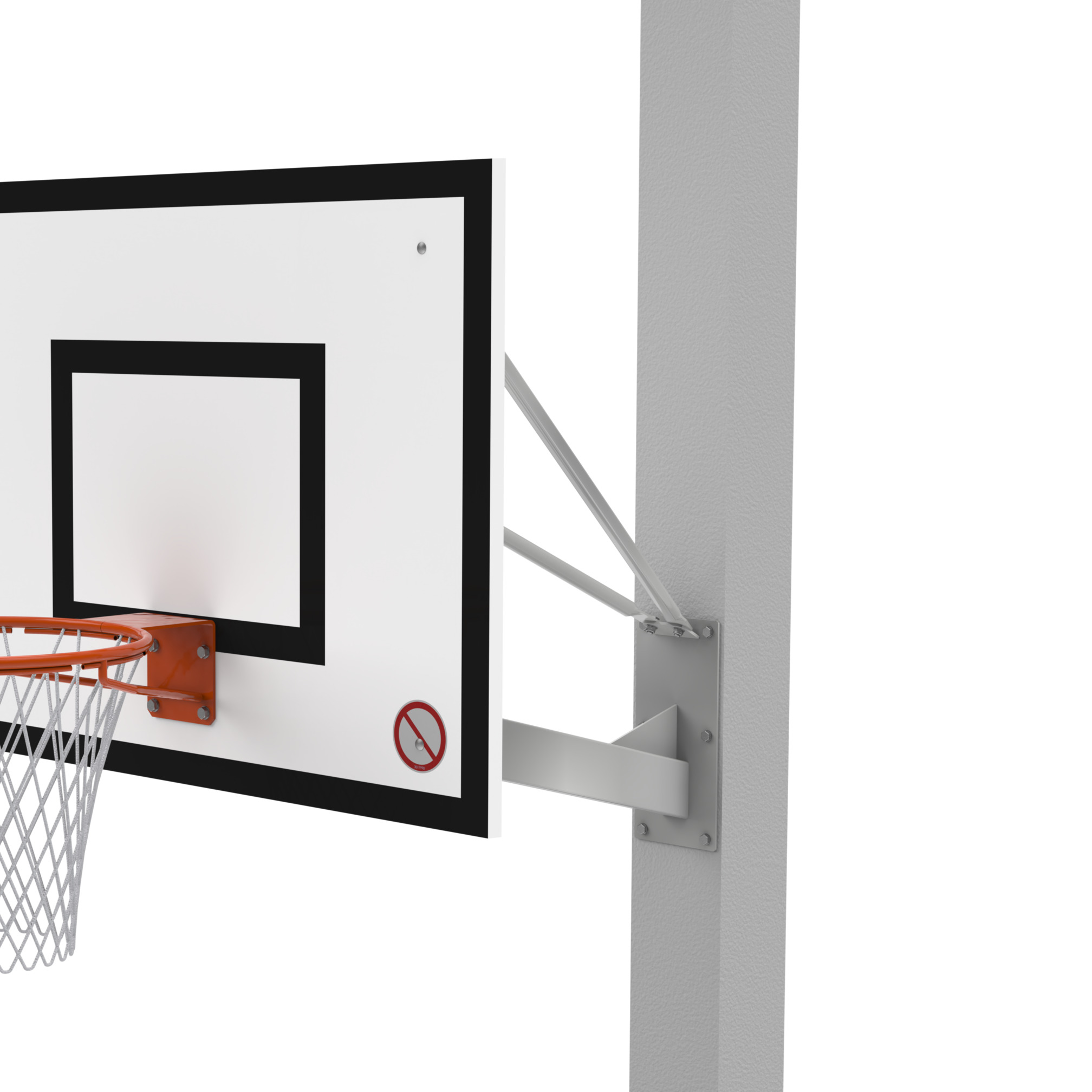 Wall Mounted Basketball backboard – 120 cm Projection