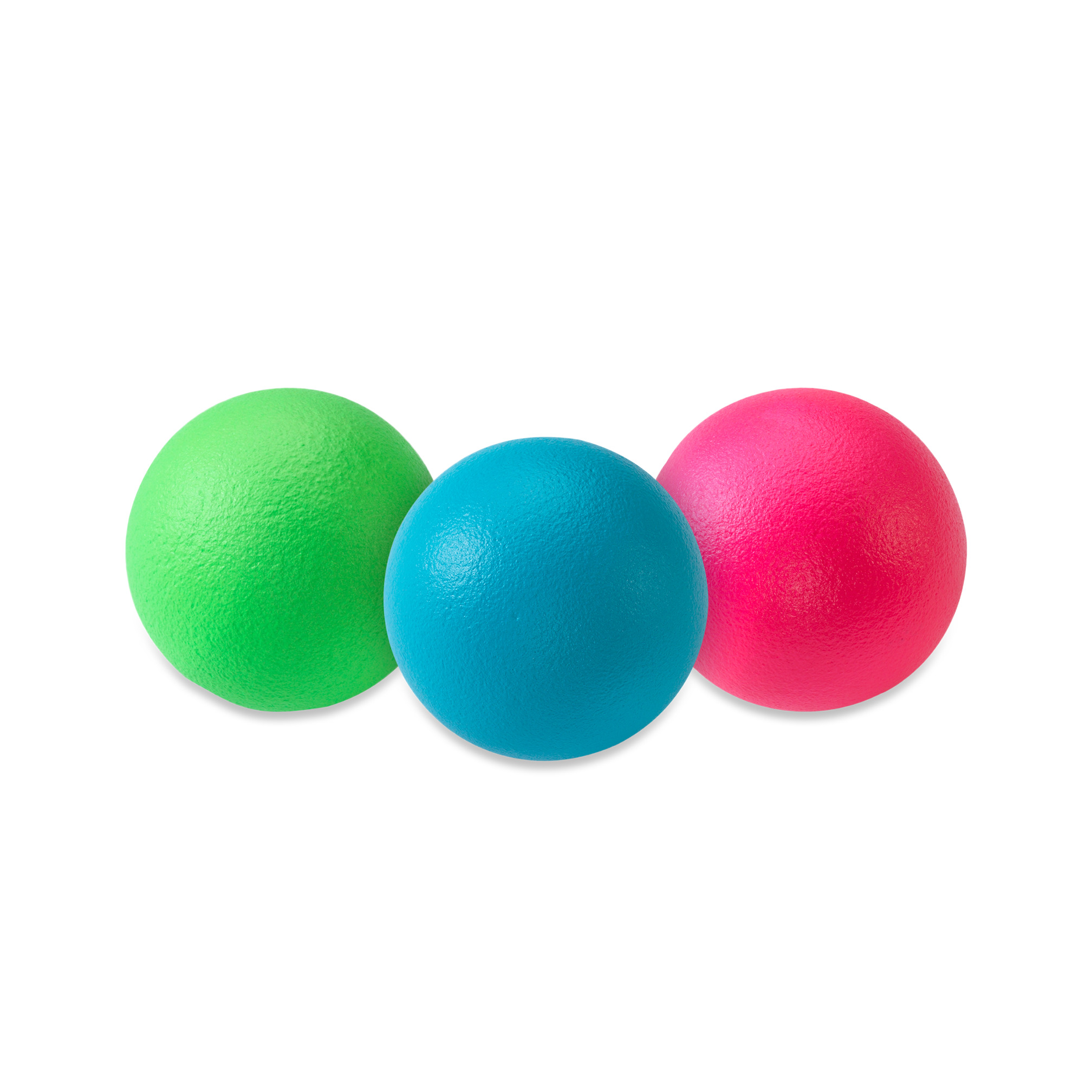 Schaumstoffball mit Haut, ø 21 cm, neon blau