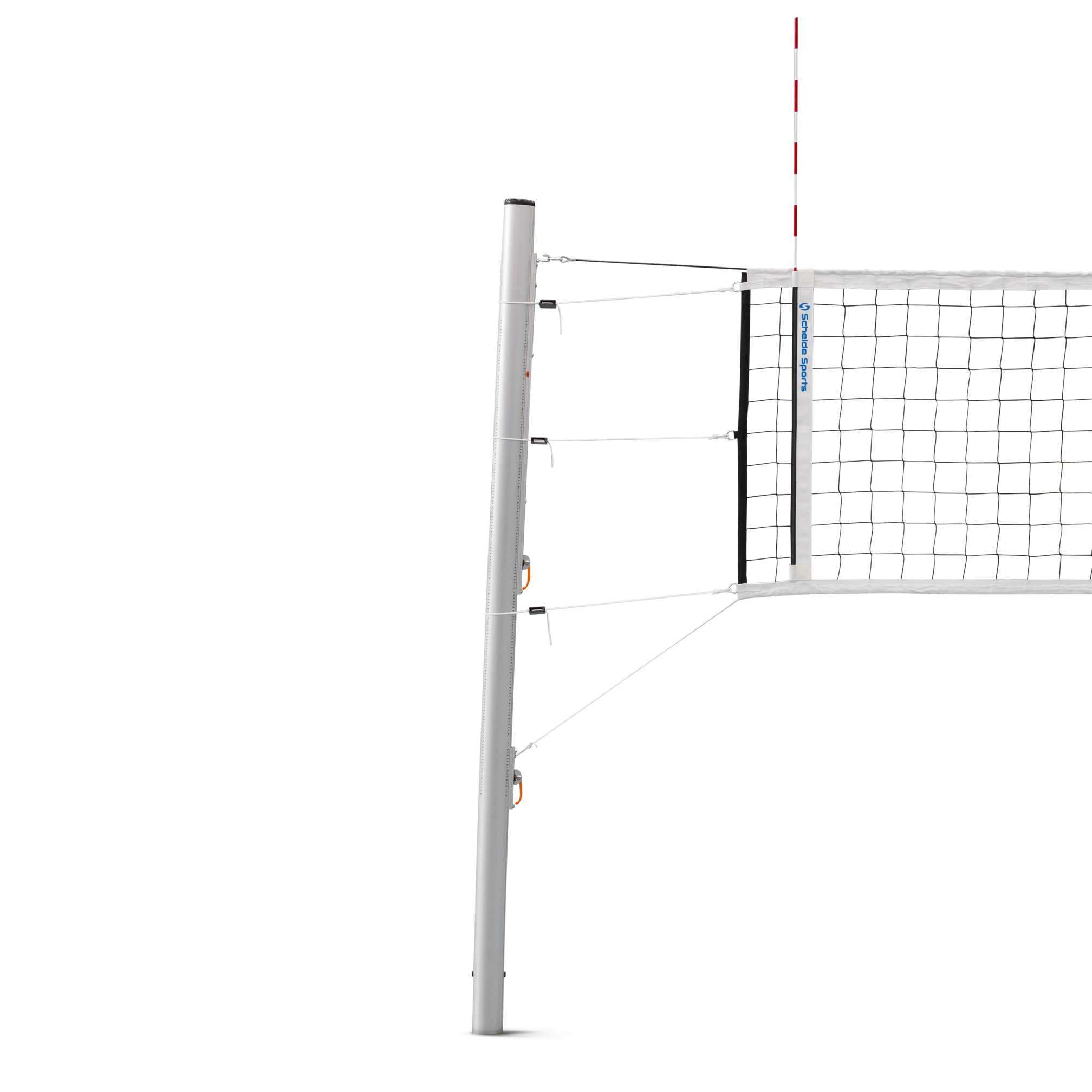 Schelde Sports Volleyball post with net hooks, ø 101 mm